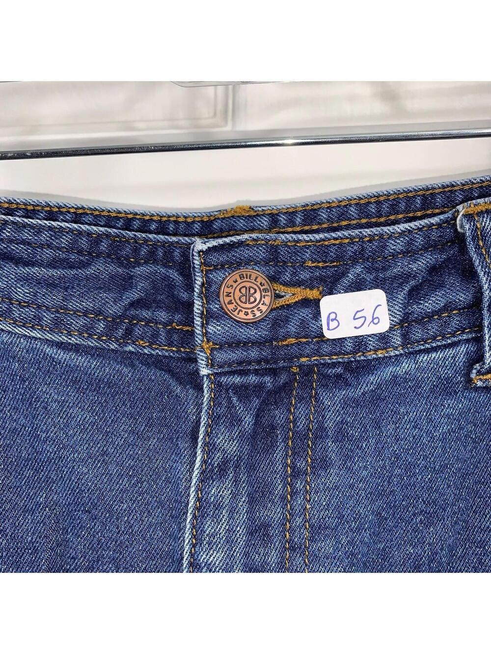 Bill Blass Jeans Womens 12 Blue High Rise Straight Leg Stretch Denim BP0642 - Picture 7 of 7